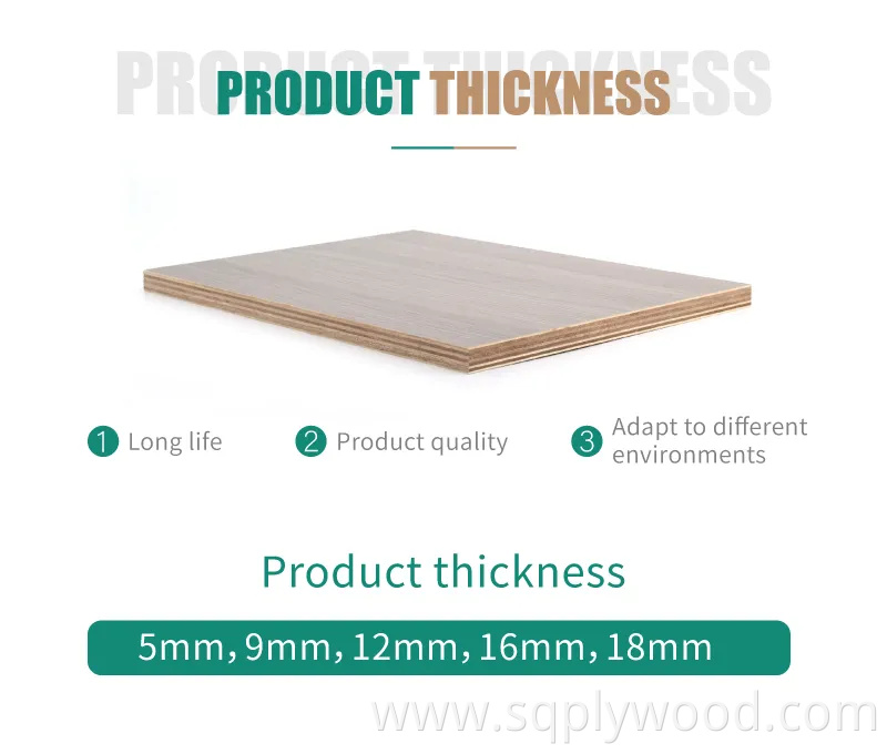 White Laminated 4X8 Melamine Plywood Board for Furniture
